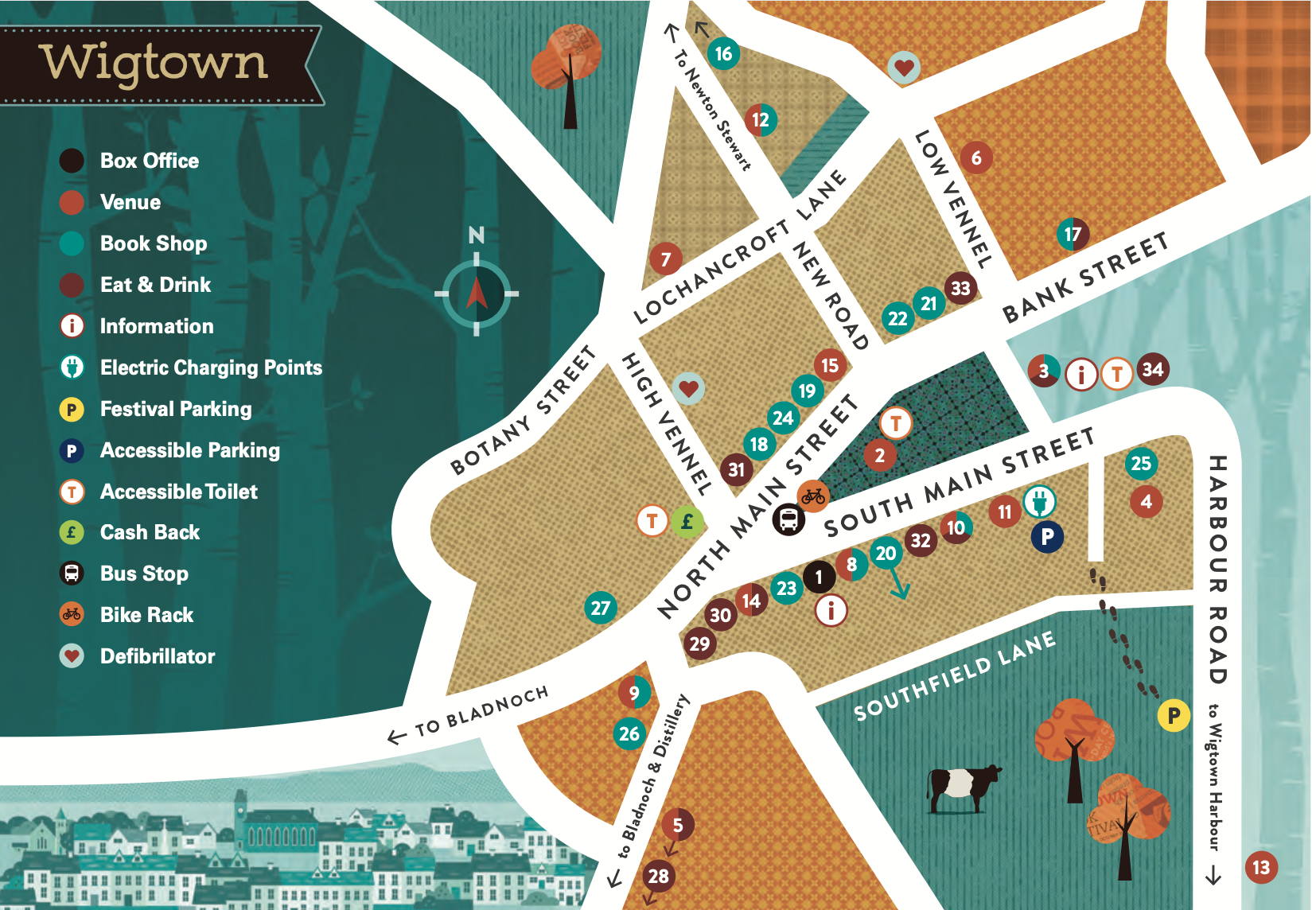 Wigtown Map Graphic