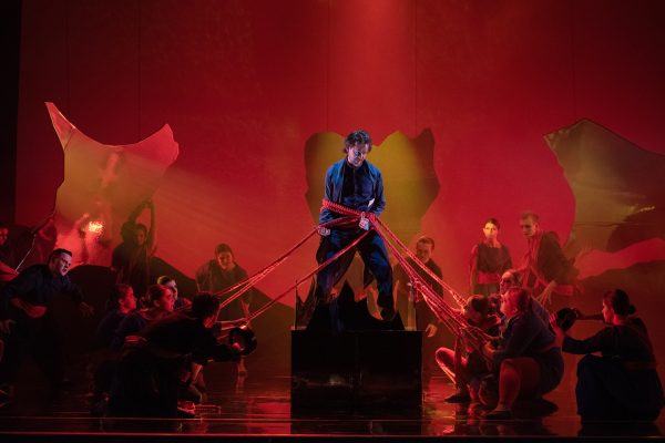 Daniel Keating Roberts as Orfeo with Scottish Opera Young Company in Orfeo Euridice Scottish Opera 2019 Credit Julie Broadfoot 2